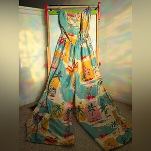 Colorful Floral Jumpsuit